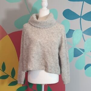 Cozy Beige Turtleneck Sweater